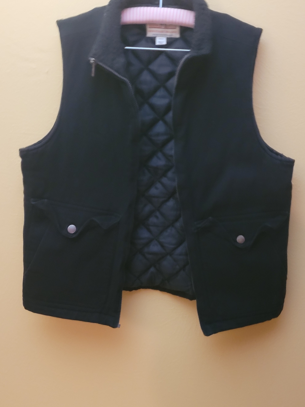 Heritage Black Quilted Workwear Vest